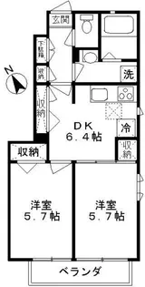 ブルーベル吉祥寺【1階】の間取り