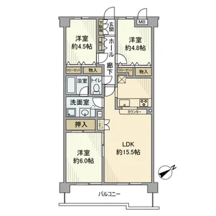 グリーンビレッジ姉ヶ崎【2階】の間取り