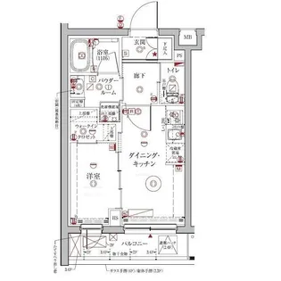 クレイシアIDZ中馬込【4階】の間取り