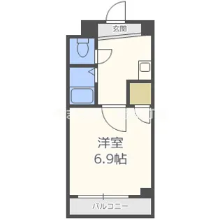 大阪府大阪市西区南堀江3【マンション】の間取り