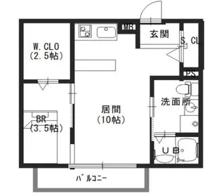 J.Qualior学園前【1階】の間取り