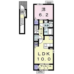 エトワール南町【2階】の間取り