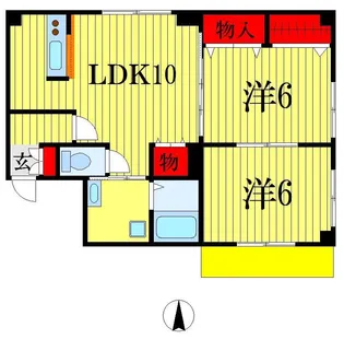 千葉イーストセブン【3階】の間取り