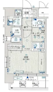 大阪府大阪市北区中津6【マンション】の間取り