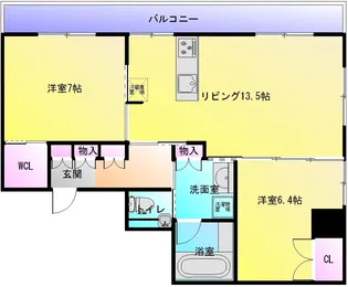 リバティ桜ヶ丘【4階】の間取り