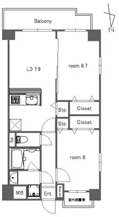 ミューズ高島平【3階】の間取り