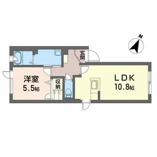 シャーメゾン・グリュック【1階】の間取り