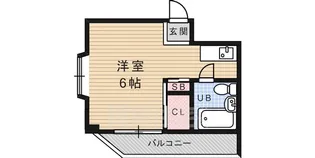 パラッツオ西岡本【3階】の間取り