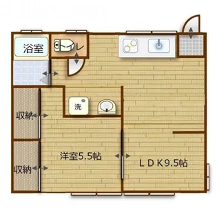 ボヌール【2階】の間取り