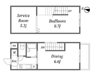 ユーコート上用賀【1階】の間取り
