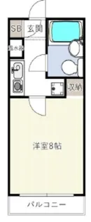 フローライト八王子堀之内【4階】の間取り