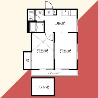 ネオパレス海老名第3【2階】の間取り