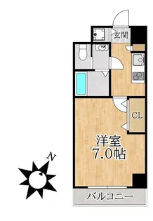 クリスタルコート【3階】の間取り
