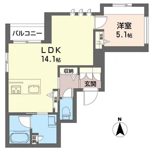 メゾン セルティア【2階】の間取り