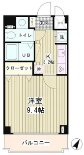 ラフィネ築地【3階】の間取り