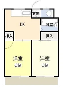(株)かがみマンション【4階】の間取り