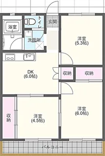 よしみつビル【4階】の間取り