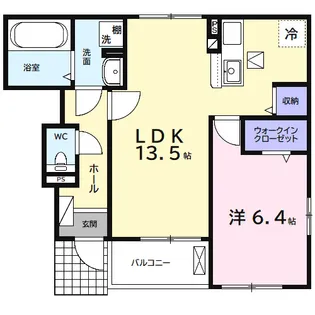 モンレーヴA【1階】の間取り