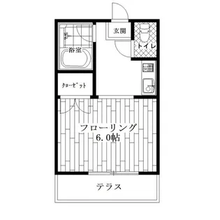 永松ハイツ【1階】の間取り