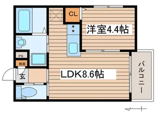 robot home鶴里II【2階】の間取り