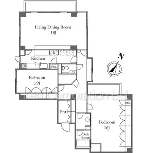 グランフォルム碑文谷【1階】の間取り