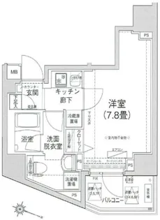 アイルプレミアム本駒込【8階】の間取り