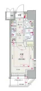 エステムコート池袋PRIME AXIA【6階】の間取り