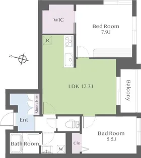 ティアレ【2階】の間取り