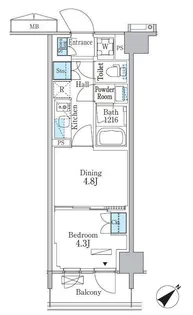 パークアクシス品川南大井パークフロント【5階】の間取り
