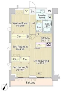 SASAZUKA TODAY【1階】の間取り