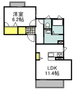 シャーメゾン北江口【1階】の間取り