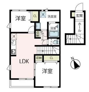 プランドール綱島東【2階】の間取り