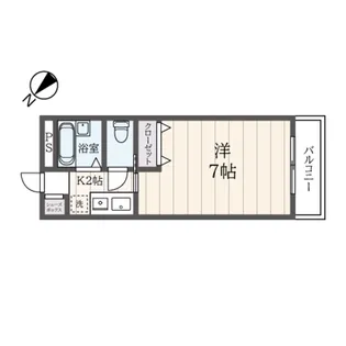 メゾンエスト【2階】の間取り