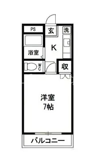 メゾンプリンス【2階】の間取り
