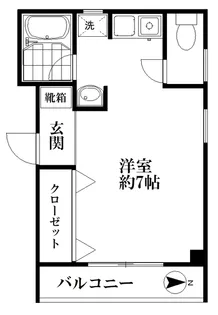 サンパレス阿部【1階】の間取り