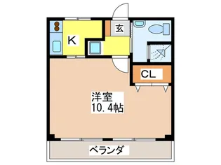 メゾンアーサー【2階】の間取り