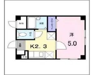 ミニョン中央【1階】の間取り