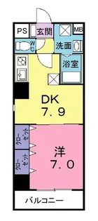 カーサ オルテンシア【2階】の間取り
