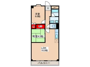 コーポ北【2階】の間取り