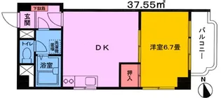 ウィル深見【4階】の間取り