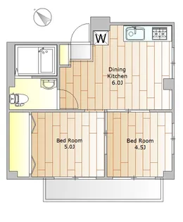 メゾントーカII【2階】の間取り