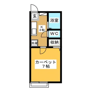 ハイツMIYOSHIIII【1階】の間取り