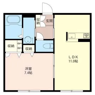 プランドールA【1階】の間取り