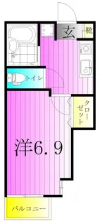 フィールズ13(サーティン)【1階】の間取り