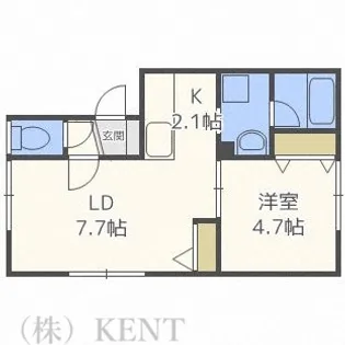 ラ・プリマヴェーラ【3階】の間取り