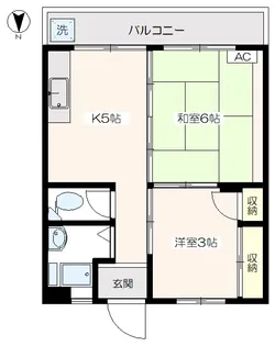 いずみマンション【1階】の間取り