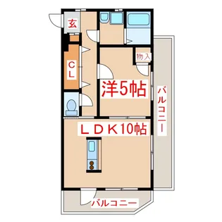 ヴィツッア小松原【5階】の間取り