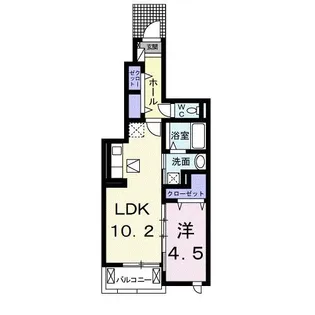 プラスワン神明 A【1階】の間取り