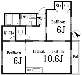 エスポワールF【1階】の間取り