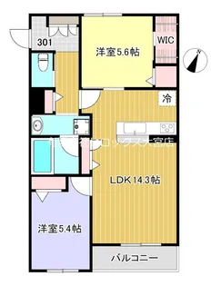 ドムス グランツ 大宮大成【3階】の間取り